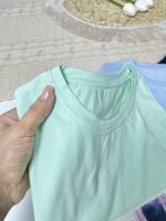 تیشرت لانگ قواره دار🌻🤍 - تصویر 4