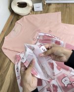 تیشرت و شلوار عروسکی🧁🫐🤍 - تصویر 7